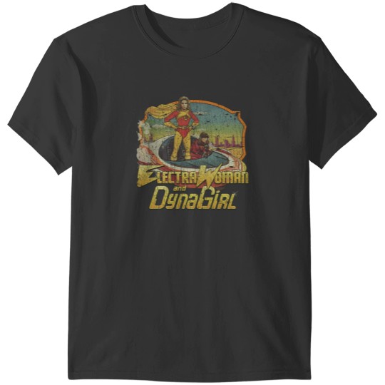 Discover Electra Woman and Dyna Girl 1976 T-Shirt T-Shirts