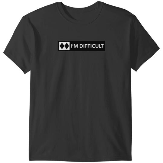 Discover I'm Difficult double black diamond T-Shirt T-Shirts
