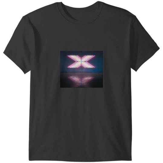 Discover Yellow And Pink X Lighted Wall Design By Emmy T-Shirts