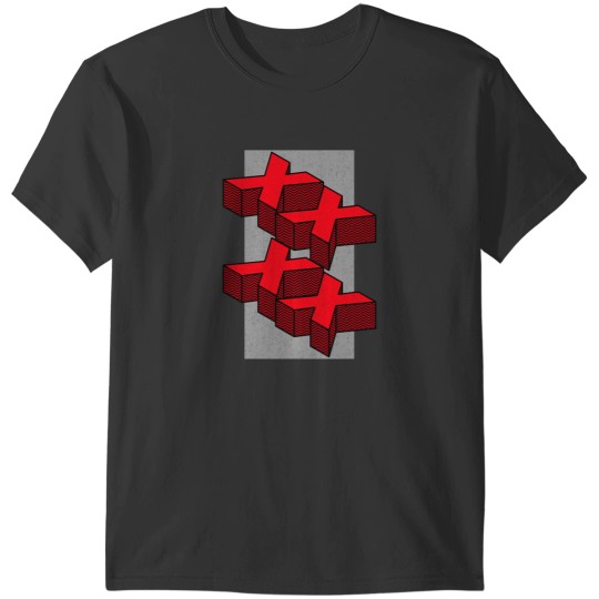 Discover XXXXXXXX RED KISSES GREY BACKGROUND T-Shirts