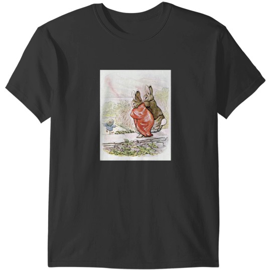 Discover PETER RABBIT AND BENJAMIN BUNNY SURVEY MR MCGREGORS FIELD from “the Tale of Benjamin Rabbit” T-Shirts