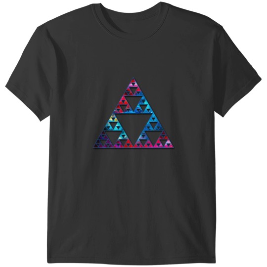 Discover Sierpinski Triangle Mathematics Fractal Math Geometry T-Shirts