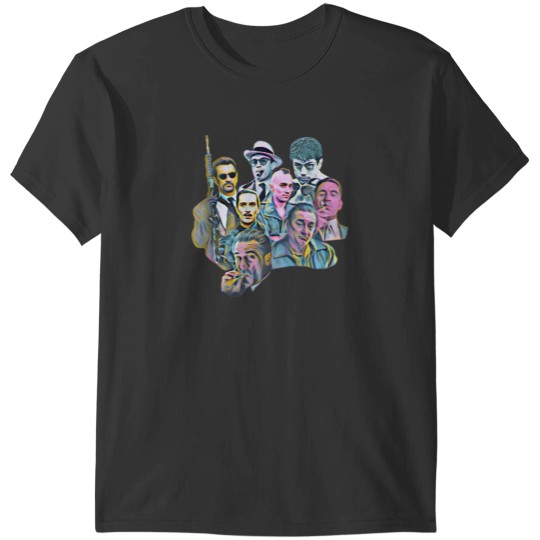 Discover Robert De Niro painting goodfellas irishman casino godfather heat taxi raging bull untouchable T-Shi T-Shirts