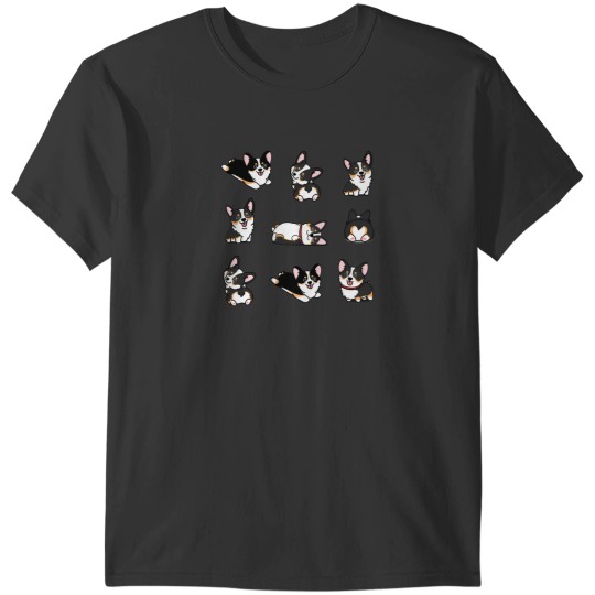 Discover Kawaii Corgi Tri Color T-Shirts