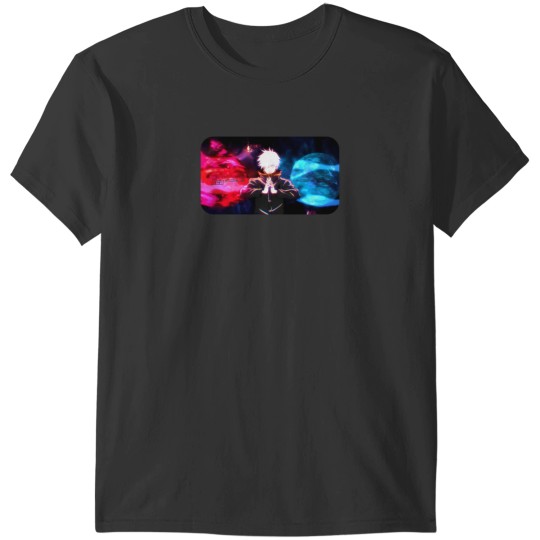 Discover Jujustu Kaisen Gojo Satoru Cursed Techniques Red And Blue 1 T-Shirts