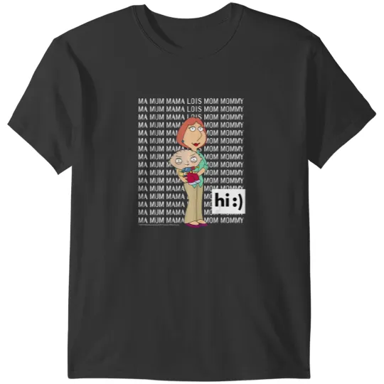 Discover family guy lois stewie ma mum mom big chest text logo T-Shirts