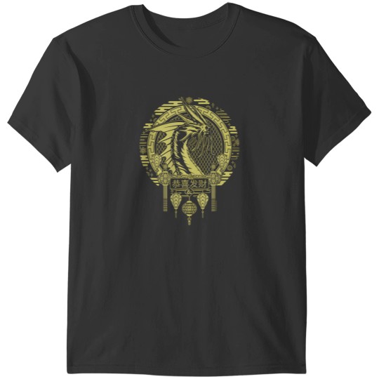 Discover dungeons dragons 50th anniversary gold dragon circle logo T-Shirts