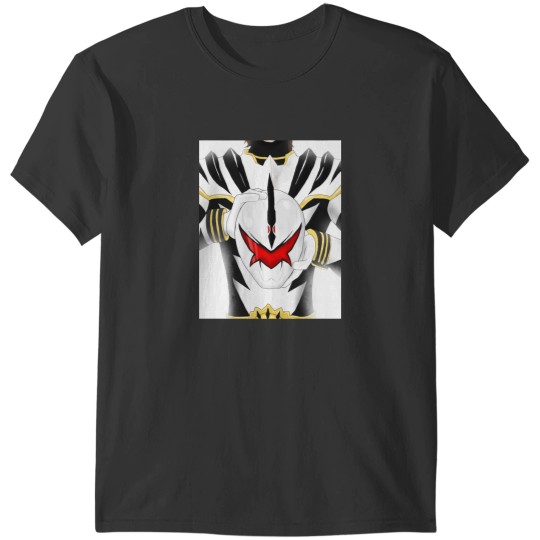 Discover Power Rangers Dino Thunder White Ranger Abarekiller T-Shirts