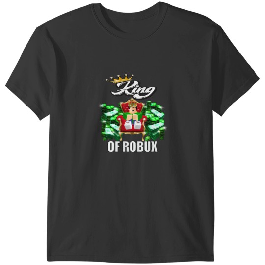 Discover funnys  Blox King of ROBUX Boy VR Game T-Shirts