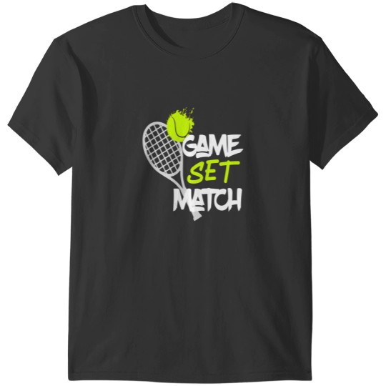 Discover Tennis Game set match design gift for tennis players or fans  Scoop T-Shirts