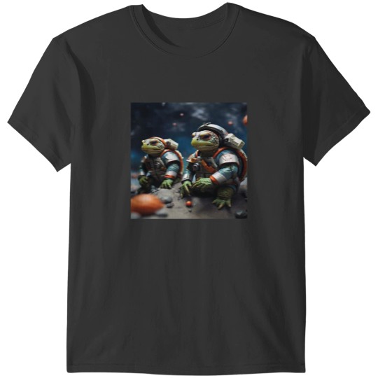 Discover Turtles in space uniforms T-Shirts