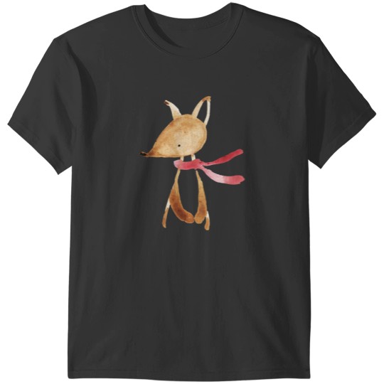 Discover Fox with Red Scarf T-Shirts