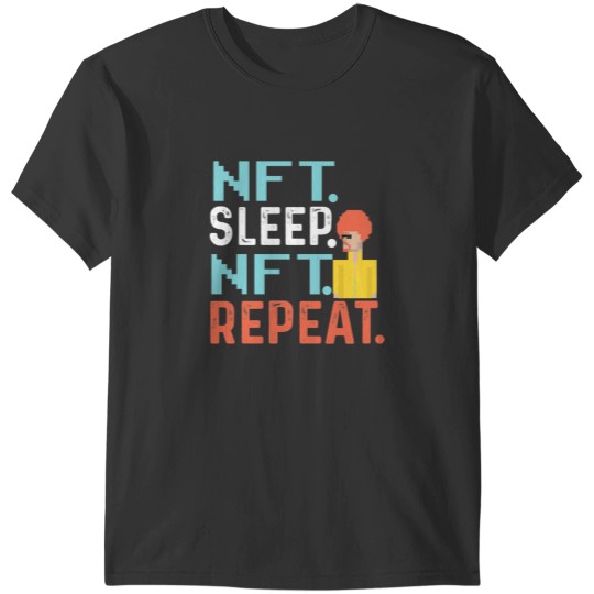 Discover Vintage NFT Token Graphic T-Shirts - Sleep NFT Repeat Theme