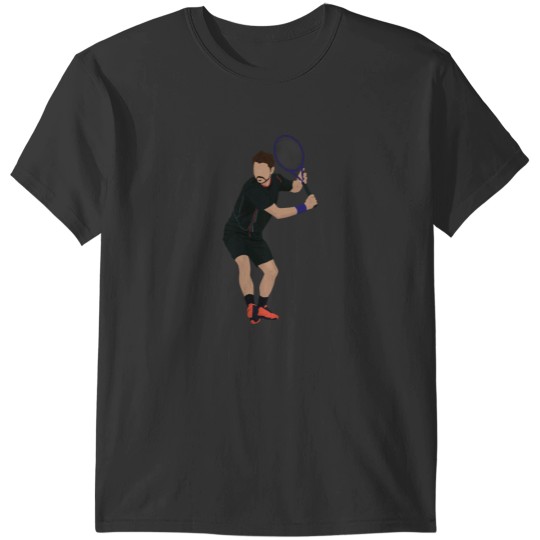 Discover Best tennis backhand illustration T-Shirt T-Shirts