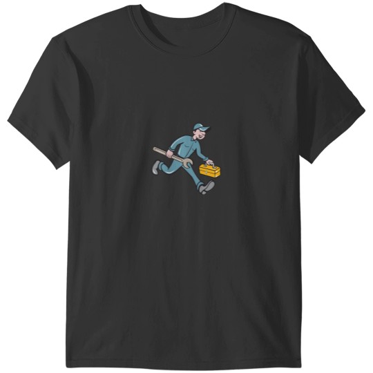 Discover Mechanic Carrying Toolbox Spanner Isolated Cartoon Essential T-Shirts