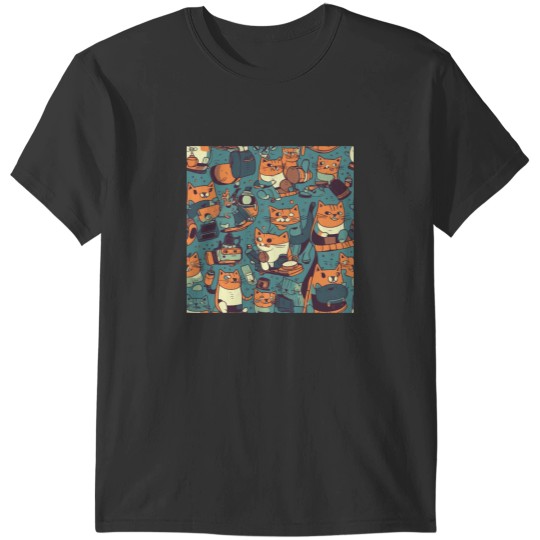 Discover Surreal Cats of Mischief Cheeky Feline Creatures T-Shirts