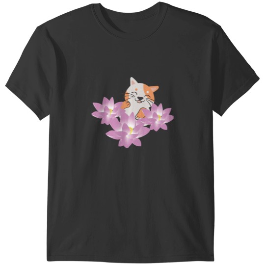 Discover Copy of Cat In Lotus Tattoo T-Shirts