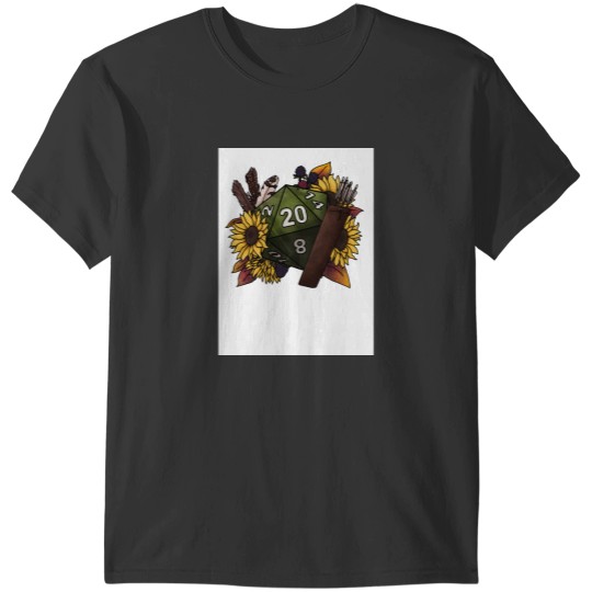 Discover Ranger Class D20 Tabletop Gaming Dice T-Shirts