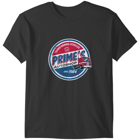 Discover Primes Autoshop Vintages Distressed Style Garage T-Shirts
