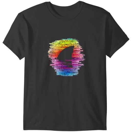 Discover Rainbow Waters Shark Fin Awareness TShirt T-Shirts