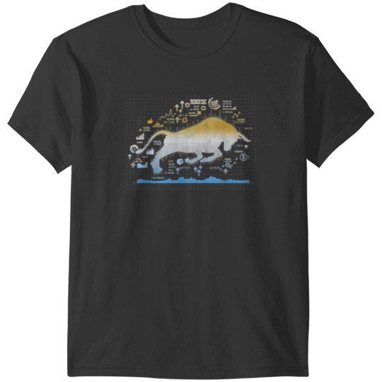 Discover Bull Investor Dividends Capitalism T-Shirts