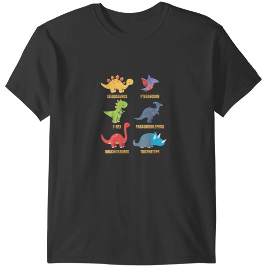 Discover Types Of Dinosaurs Dino Identification Cute Sweet T-Shirts