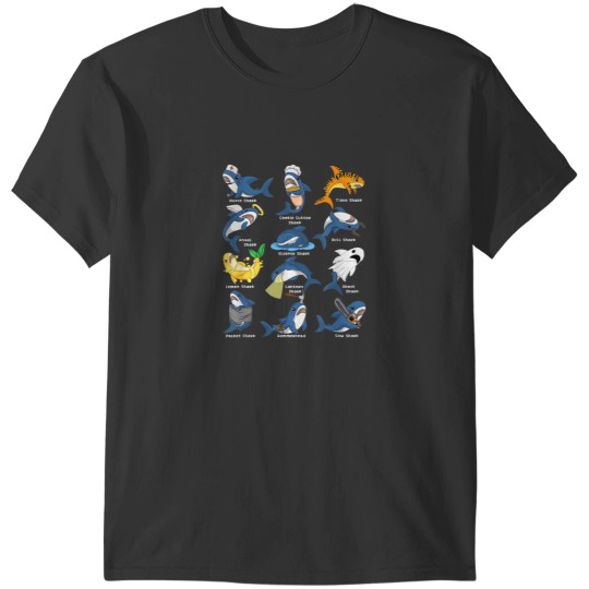 Discover Type of Sharks Costume Shark Nurse Angel Shark Sl T-Shirts