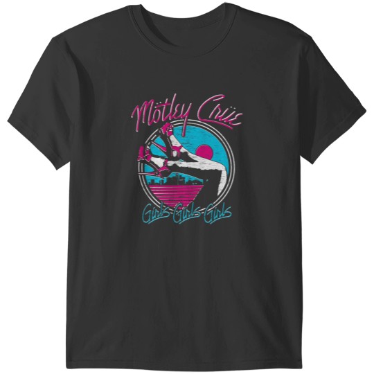 Discover Motley Crue Girls Girls Girls Heels T-Shirt - Rock Band Apparel