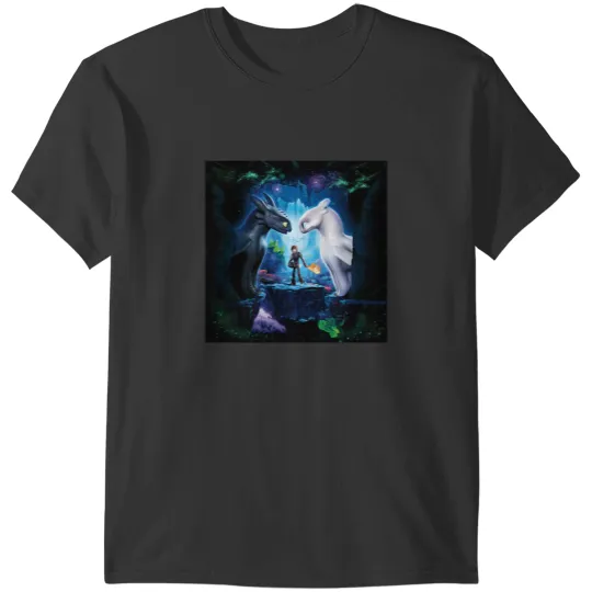 Discover How to train Your Dragon The Hidden World Oil Textured T-Shirts