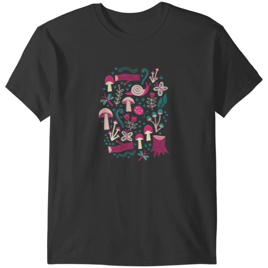 Discover Dark Greens mushrooms Field Forest T-Shirts