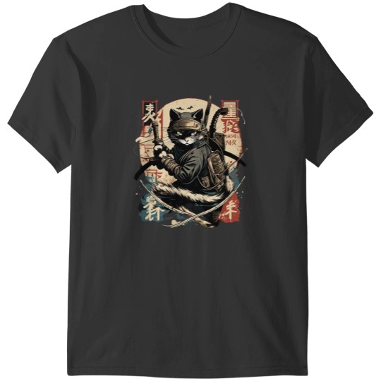 Discover Cat Samurai Classic T-Shirts