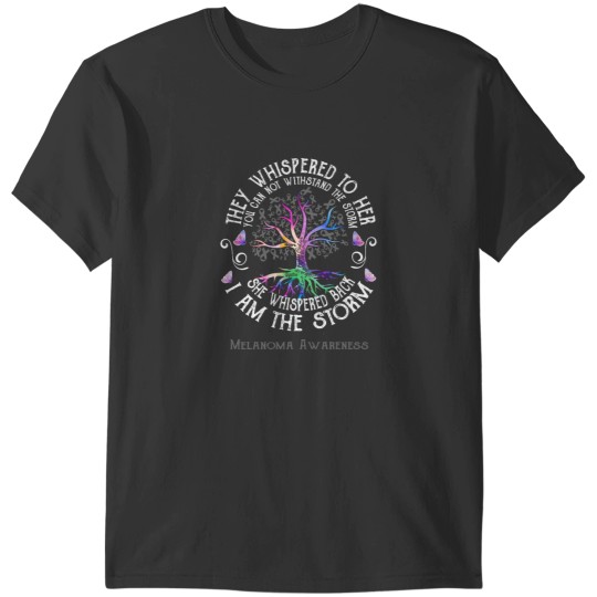 Discover Melanoma Awareness - Melanoma Warriors I Am The Stormss Fitted T-Shirts
