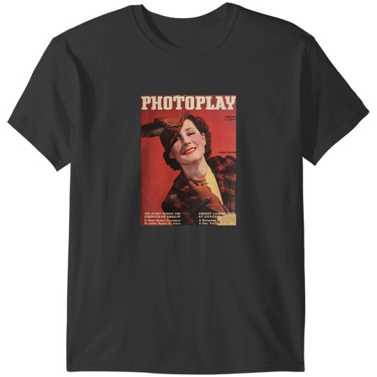 Discover PhoTopplay Norma Shearer vintages Hollywood Cinema Film Fan Illustrated Magazine Cover Art 2581 T-Shirts