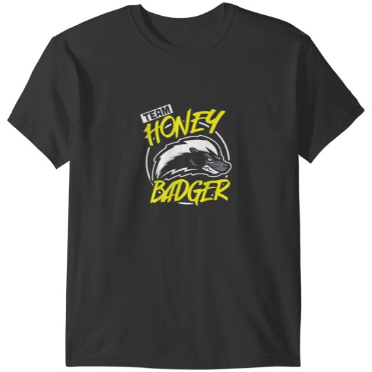 Discover Team Honey Badge Forest Animal Squad Funny Boys T-Shirts