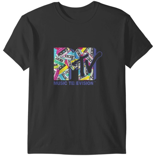 Discover Mademark x MTVs The  MTVs Logo with the 80s tapes Zip T-Shirts