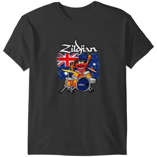 Discover AUSTRALIAN ANIMAL DRUMMER CYMBALS | BAND AND MUSICIAN T-SHIRT T-Shirts