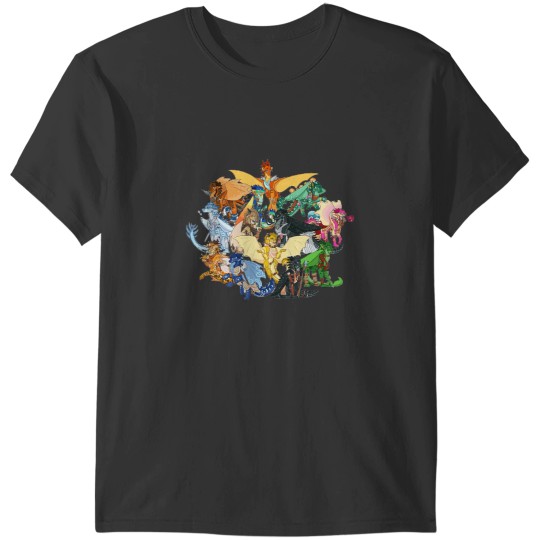 Discover WING OF FIRES LEGENDS FATHOM DARKSTALKER CLEARSIGHT T-Shirts