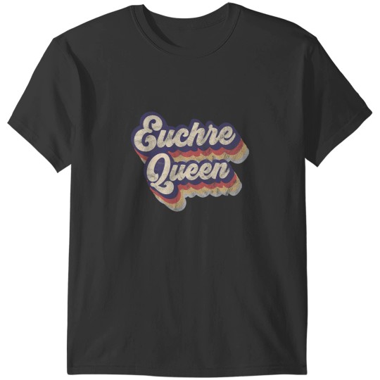 Discover Euchre Queen Vintage Card Game Player T-Shirt