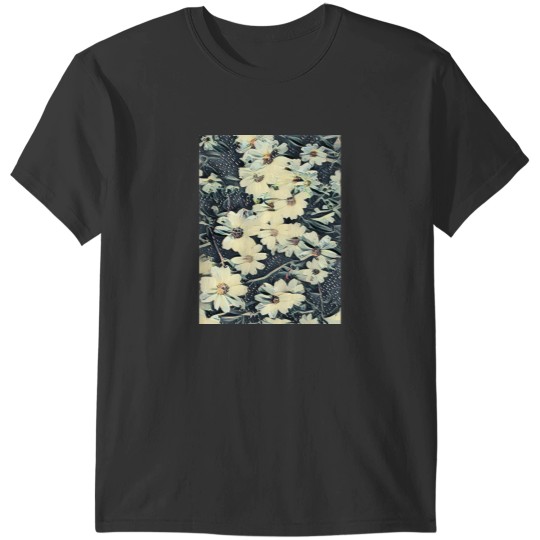 Discover Nostalgic White Flowers Classic T-Shirts