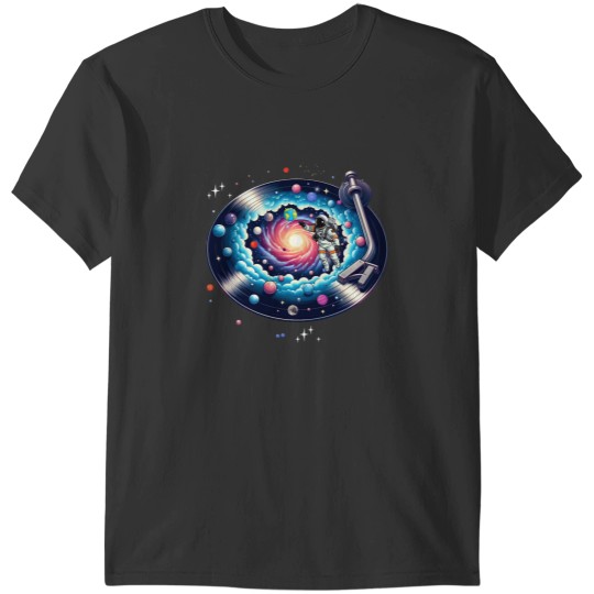 Discover Cosmic Sound, galaxy in a vinyl record Classic T-Shirts