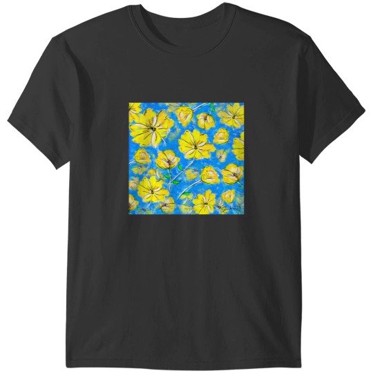 Discover Yellow Flowers by Jan Marvin Essential T-Shirts
