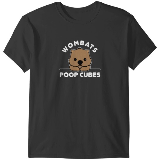 Discover Wombats Poop Cubes Cute Kawaii Wombat Quote T-Shirts