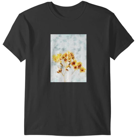 Discover Yellow Flowers Watercolor Long T-Shirts