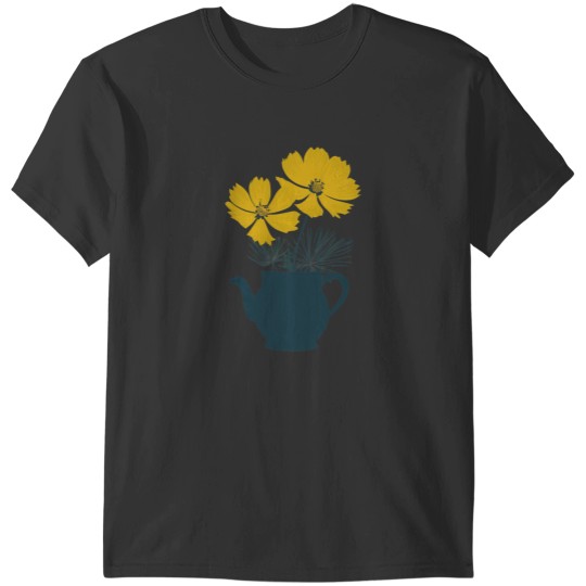 Discover Vintages Yellow Cosmos Flowers Classic T-Shirts