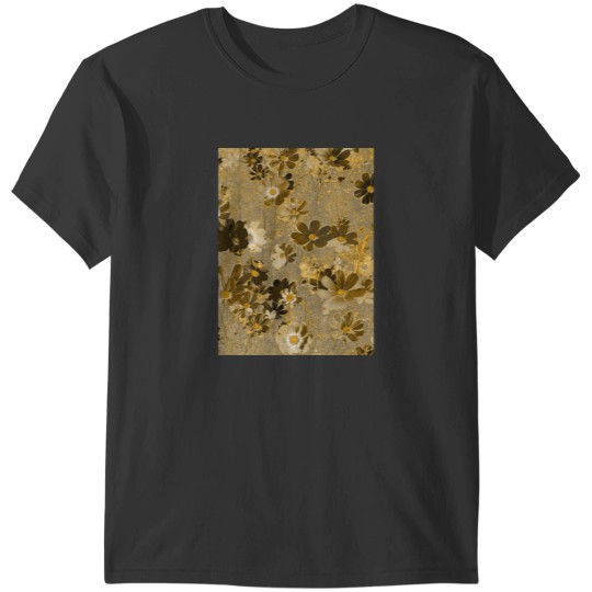 Discover Cosmos Flowers Garden Sepia Color Premium Scoop T-Shirts