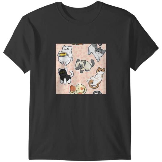 Discover Neko Atsume Pattern 3 Classic T-Shirts