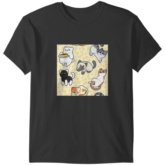 Discover Neko Atsume Pattern 1 Classic T-Shirts
