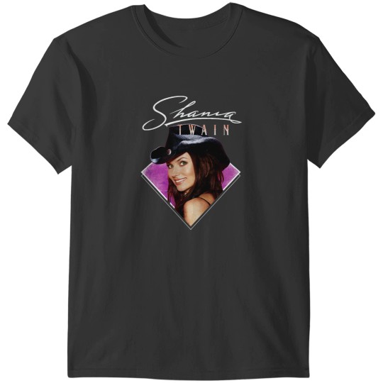 Discover  Shania Twain Purple Photo White Text T-Shirts