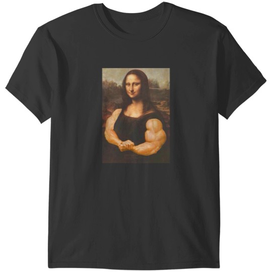 Discover Mona Lisa Bodybuilding Muscle Gym Workout Outfits T-Shirts