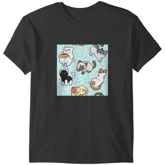 Discover Neko Atsume Pattern 2 Classic T-Shirts